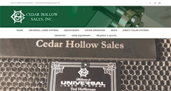 Desktop Screenshot of cedarhollowsales.com